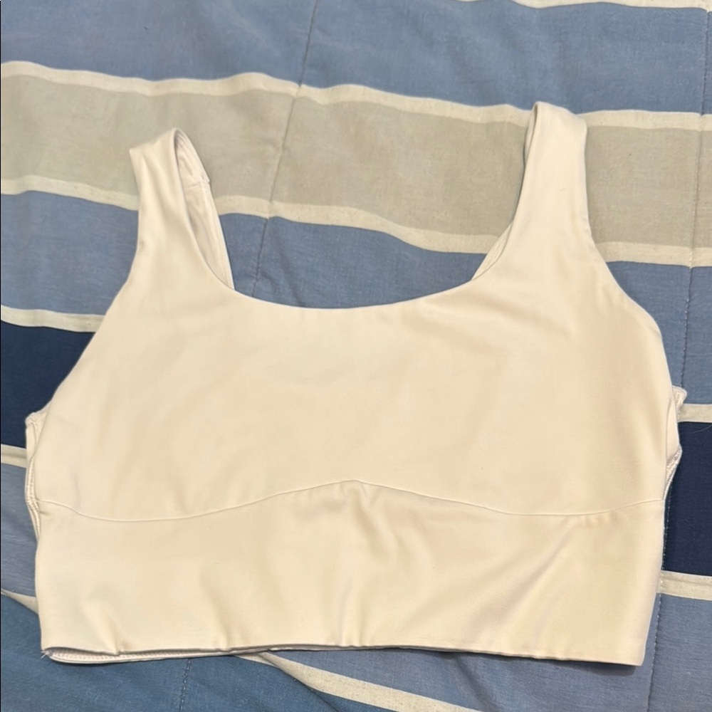 Cream Cropped Tank Top